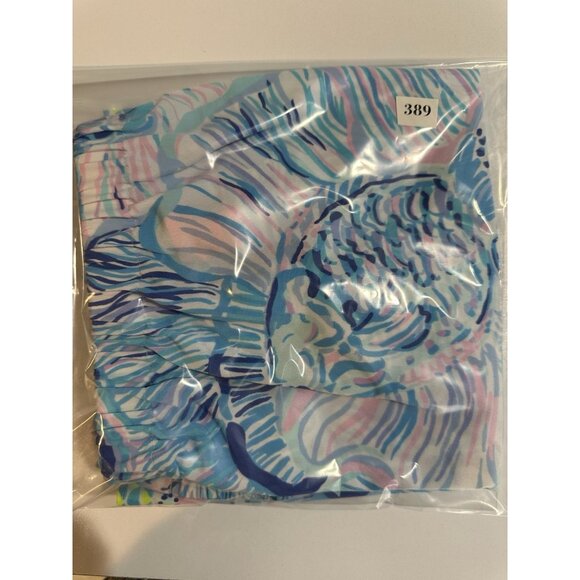 Lilly Pulitzer Lizzie Top Fishful Thinking Bermuda Blue Sz M Beach Resort Cruise - Picture 11 of 11